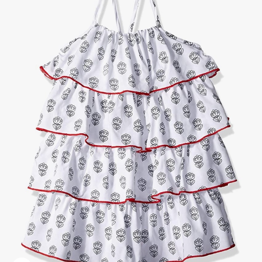 Hatley size 6 ruffle tiered summer dress